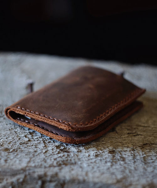 Atleather Çıtçıtlı Deri Cüzdan Taba