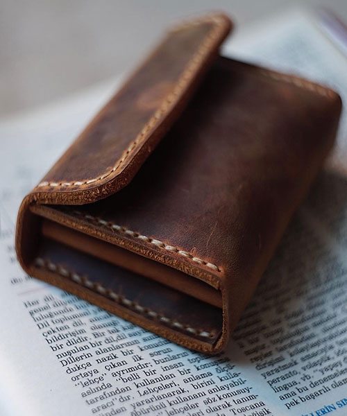 Atleather Akordeon Deri Cüzdan