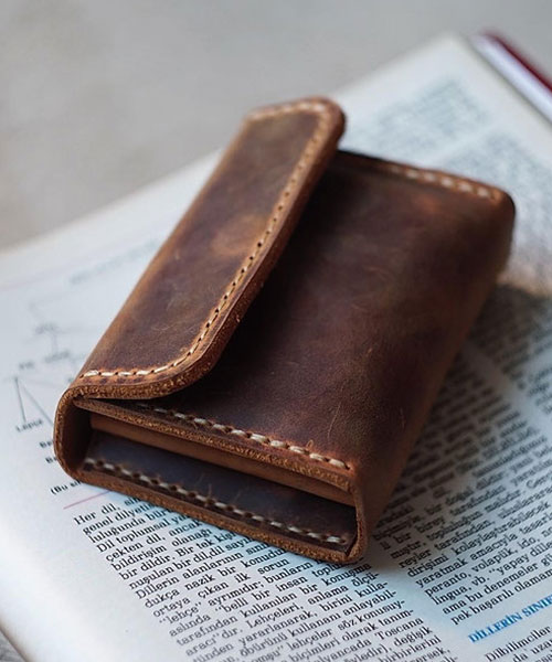 Atleather Akordeon Deri Cüzdan