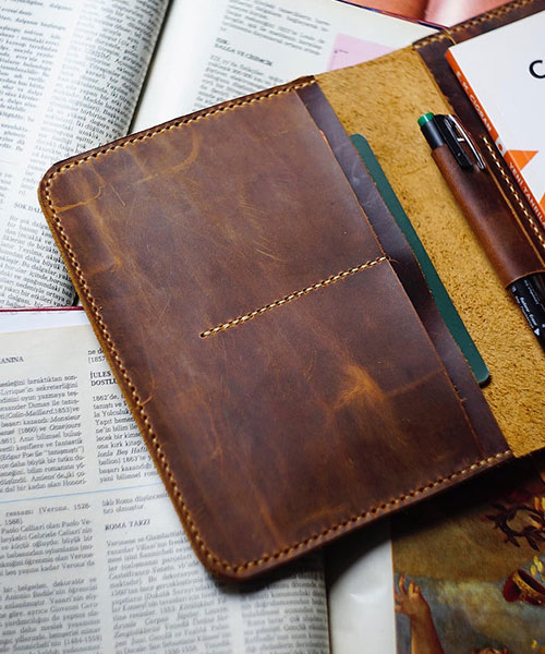 Atleather Atum Deri A4 Defter Kılıfı