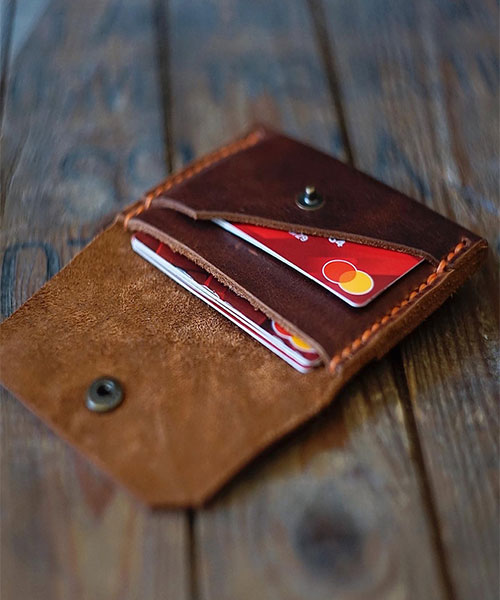 Atleather Avuçiçi Deri Kartlık Frisco Taba