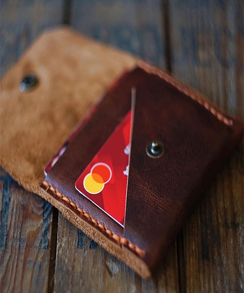 Atleather Avuçiçi Deri Kartlık Frisco Taba