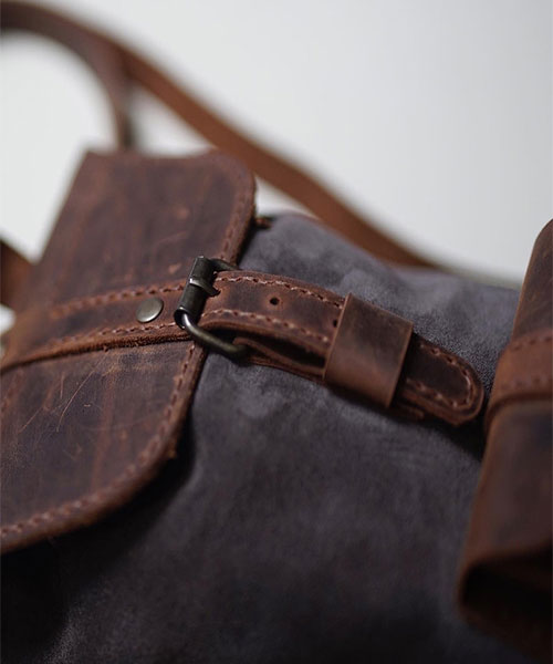 Atleather Deri Sırt Çantası Küçük