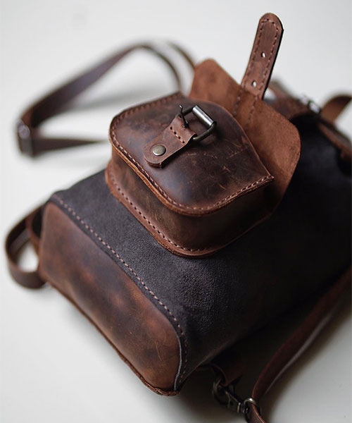 Atleather Deri Sırt Çantası Küçük