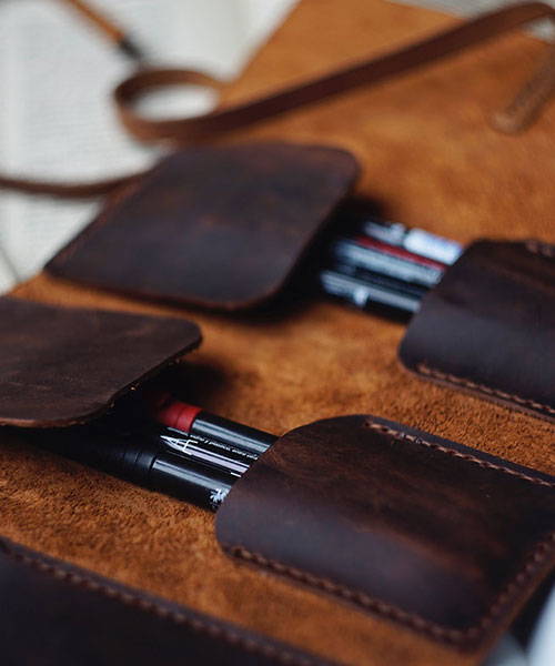 Atleather Organizer Kalemlik Taba