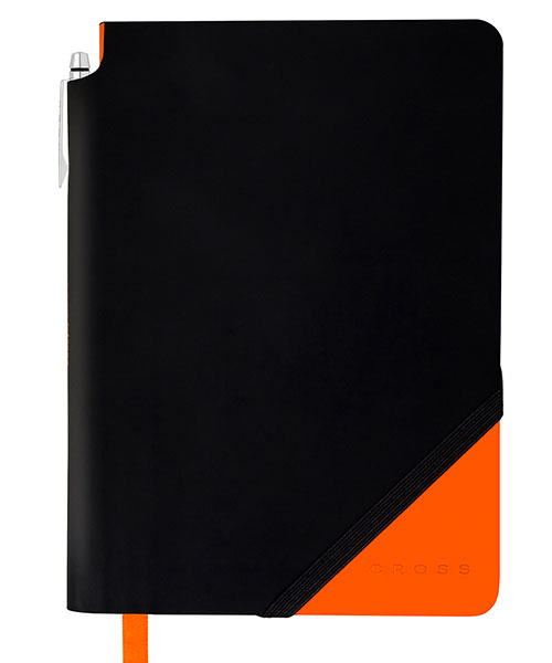 Cross Ac273-1L Jotzone Defter Large Siyah Turuncu - Çizgili