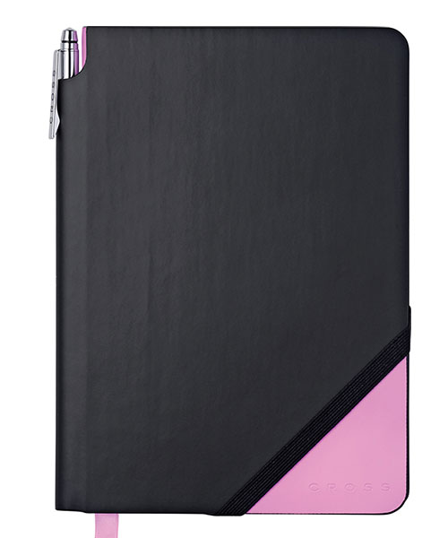 Cross Ac273-4S Jotzone Defter Small Siyah Pembe - Çizgili