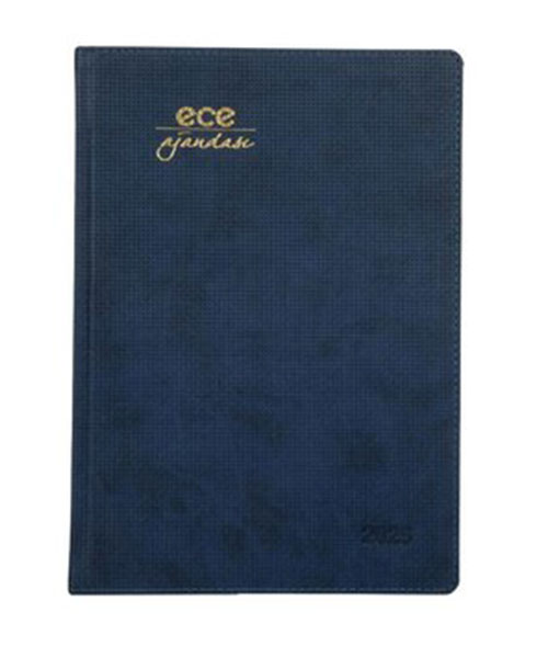 ECE AJANDA 20x28 ÇEŞME HAFTALIK ÇİZGİLİ LACİVERT