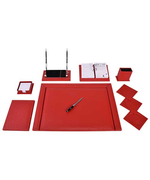 Gülpaş 11 Parça Lüks Renkli Sümen Takımı Kırmızı 276