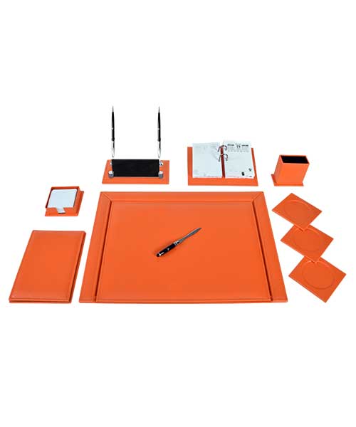 Gülpaş 11 Parça Lüks Renkli Sümen Takımı Turuncu 281