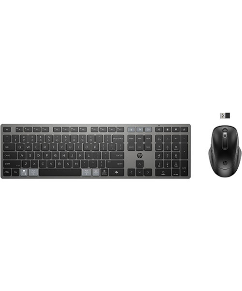HP 9T5B0UT 725 Multi-Device Rechargeable Wireless Keyboard and Mouse Combo