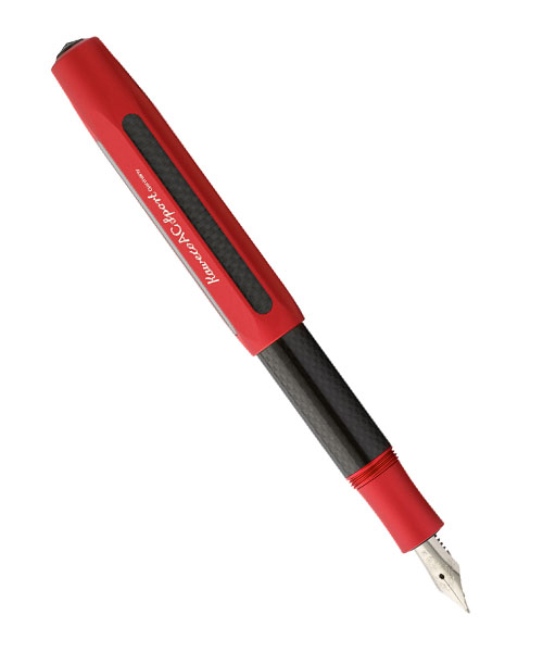 Kaweco 10000357 Ac Sport Dolma Kalem Siyah Kırmızı (F)