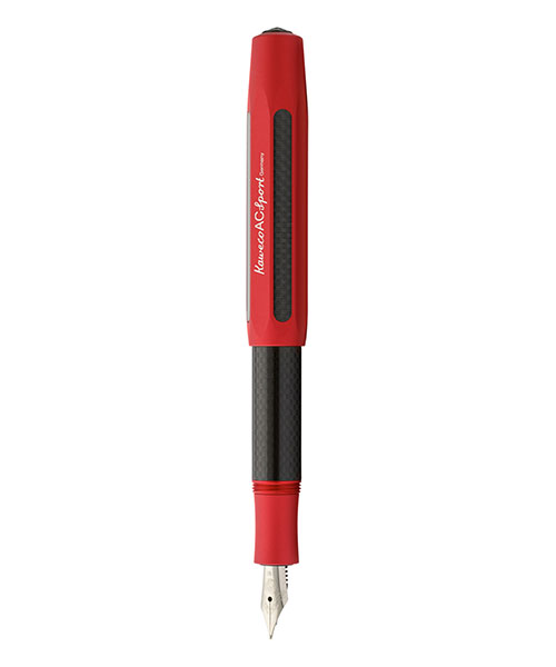 Kaweco 10000357 Ac Sport Dolma Kalem Siyah Kırmızı (F)