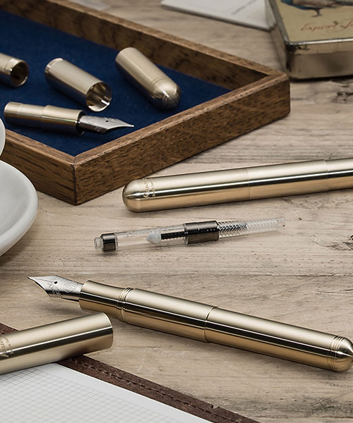 Kaweco 10001003 Supra Dolma Kalem Brass (M)