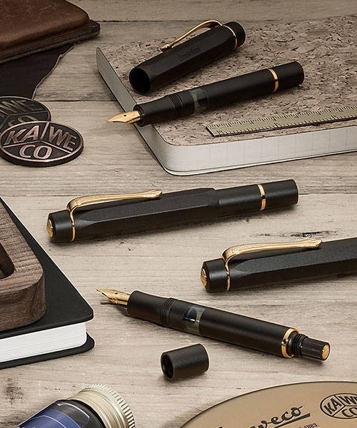 Kaweco 11000341 Al Sport Pıston Fıller Siyah Dolma Kalem Set M Uç