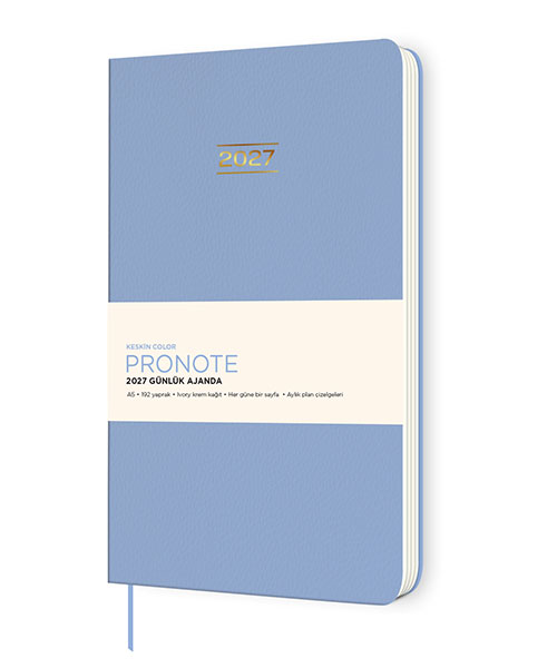 Keskincolor 2027 A5 Pronote Günlük Ajanda Mavi 600228-99