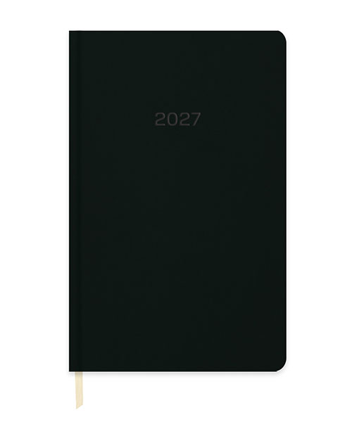 Keskincolor 2027 14*20 Günlük Termo Deri Ajanda Siyah 600240-99