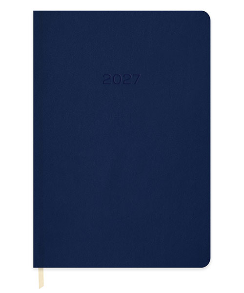 Keskincolor 2027 16*24 Günlük Termo Deri Ajanda Lacivert 600245-99