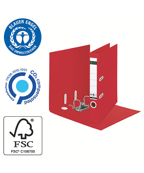 Leitz Recycle Klasor 180° A4 50mm 10190025 Kırmızı