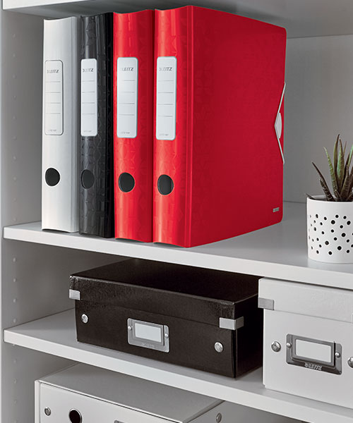 Leitz Klasör 180° PP Active WOW Dar Metalik Kırmızı 11070026