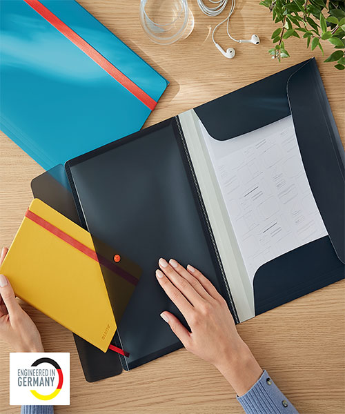 Leitz Cosy Cepli Mobil Lastik Kilitli İnce Dosya A4 46190089 Gri