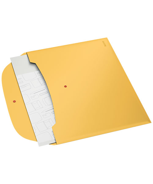 Leitz Cosy Çıtçıtlı 2 Cepli Gizlilik Dosyası A4 47090019 Sarı