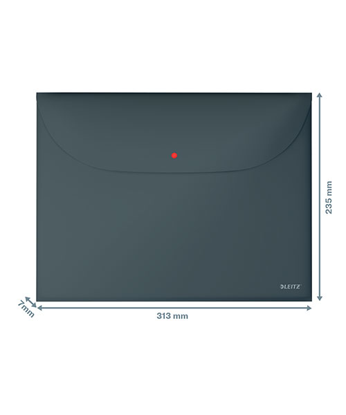 Leitz Cosy Çıtçıtlı 2 Cepli Gizlilik Dosyası A4 47090089 Gri