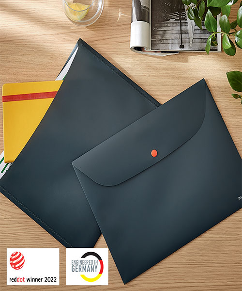 Leitz Cosy Çıtçıtlı 2 Cepli Gizlilik Dosyası A4 47090089 Gri