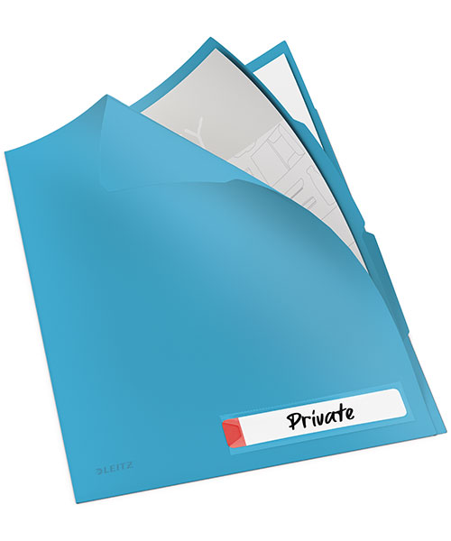 Leitz Cosy 3 Bölmeli L Gizlilik Dosyası A4 47160061 Mavi
