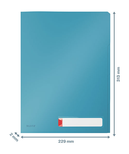 Leitz Cosy 3 Bölmeli L Gizlilik Dosyası A4 47160061 Mavi