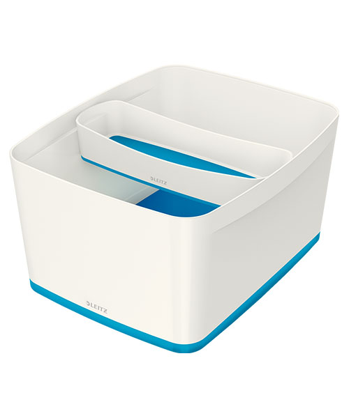 Leitz MyBox® Kapaklı Geniş Saklama Kutusu 52161036 Mavi-Beyaz