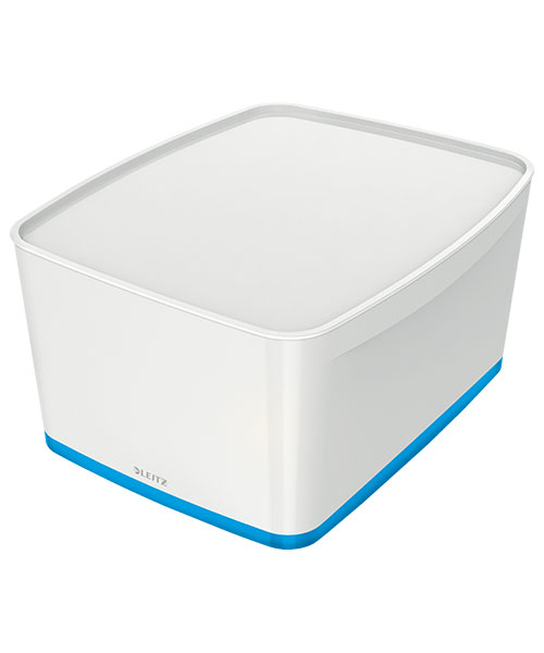 Leitz MyBox® Kapaklı Geniş Saklama Kutusu 52161036 Mavi-Beyaz
