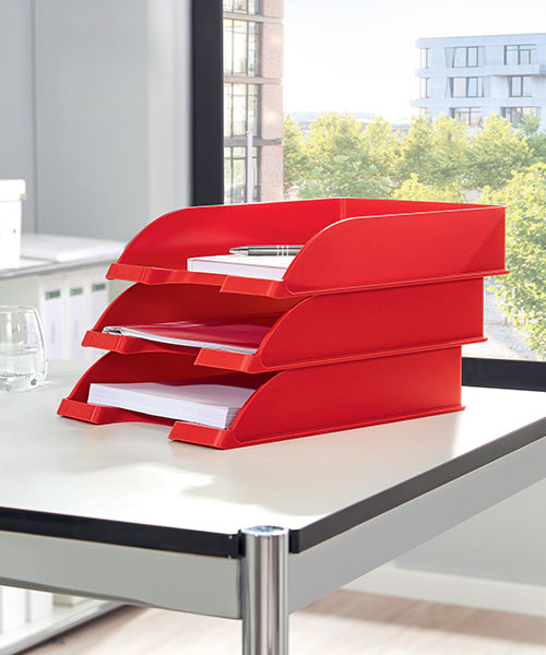 Leitz WOW Evrak Rafı 52263026 Metalik Kırmızı