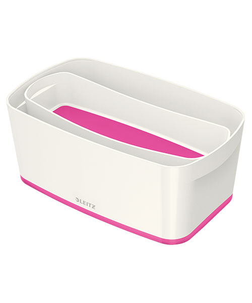 Leitz MyBox® Kapaklı Küçük Saklama Kutusu 52291023 Pembe-Beyaz