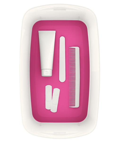 Leitz MyBox® Kapaklı Küçük Saklama Kutusu 52291023 Pembe-Beyaz