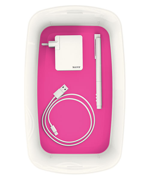 Leitz MyBox® Kapaklı Küçük Saklama Kutusu 52291023 Pembe-Beyaz