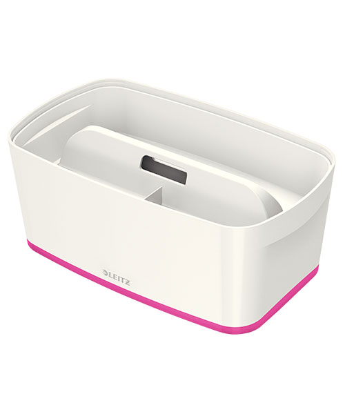 Leitz MyBox® Kapaklı Küçük Saklama Kutusu 52291023 Pembe-Beyaz