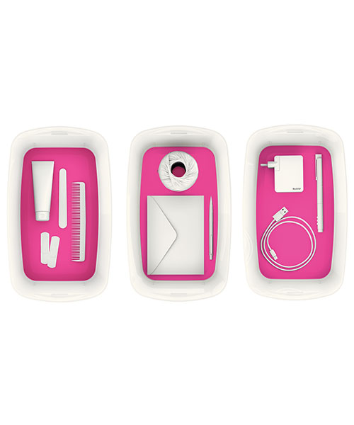 Leitz MyBox® Kapaklı Küçük Saklama Kutusu 52291023 Pembe-Beyaz