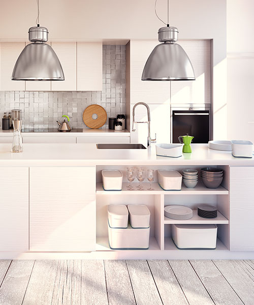 Leitz MyBox® Masaüstü Saklama Kutusu 52571001 Gri-Beyaz