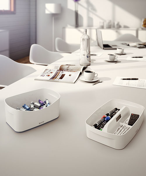 Leitz MyBox® Masaüstü Saklama Kutusu 52571001 Gri-Beyaz