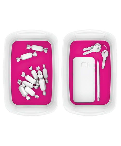 Leitz MyBox® Masaüstü Saklama Kutusu 52571023 Pembe-Beyaz