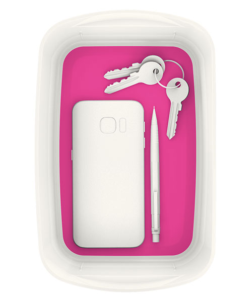 Leitz MyBox® Masaüstü Saklama Kutusu 52571023 Pembe-Beyaz