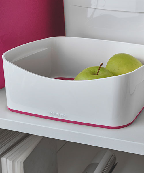 Leitz MyBox® Masaüstü Saklama Kutusu 52571023 Pembe-Beyaz