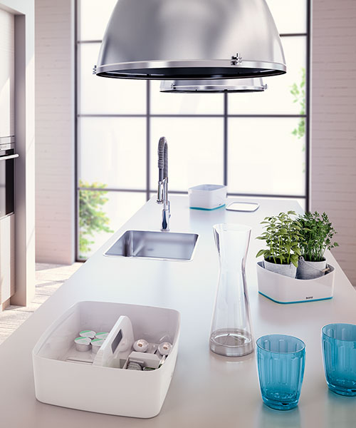Leitz MyBox® Masaüstü Saklama Kutusu 52571036 Mavi-Beyaz