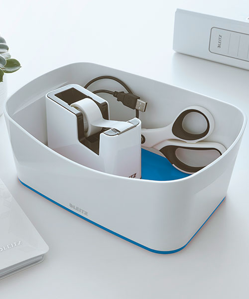 Leitz MyBox® Masaüstü Saklama Kutusu 52571036 Mavi-Beyaz