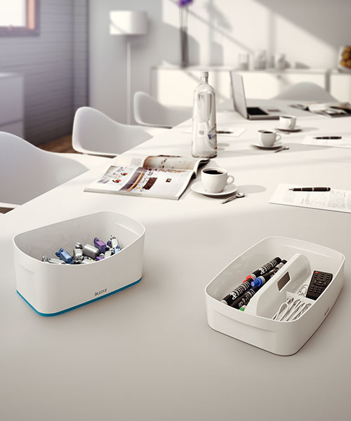 Leitz MyBox® Masaüstü Saklama Kutusu 52571036 Mavi-Beyaz