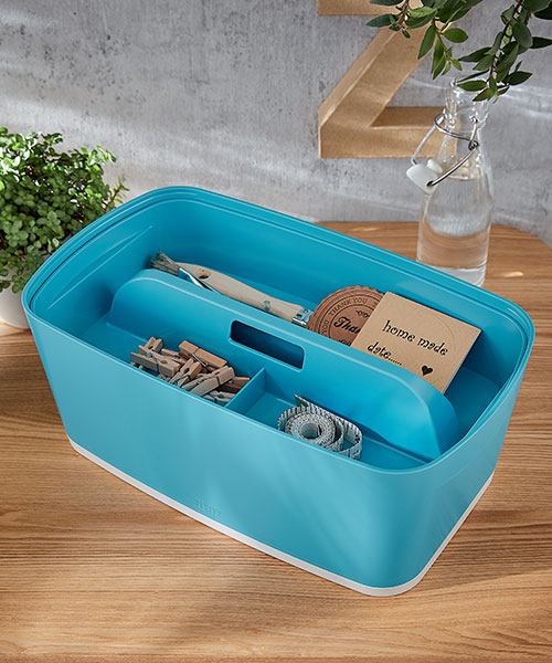 Leitz Cosy MyBox® Kulplu Geniş Düzenleme Aparatı  52660061 Mavi