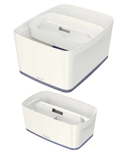 Leitz MyBox® Kulplu Geniş Düzenleme Aparatı 53230001 Beyaz