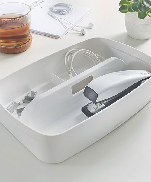 Leitz MyBox® Kulplu Geniş Düzenleme Aparatı 53230001 Beyaz