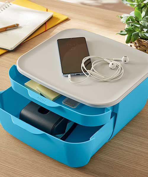 Leitz Cosy Çekmeceli Evrak Rafı 53570061 Mavi